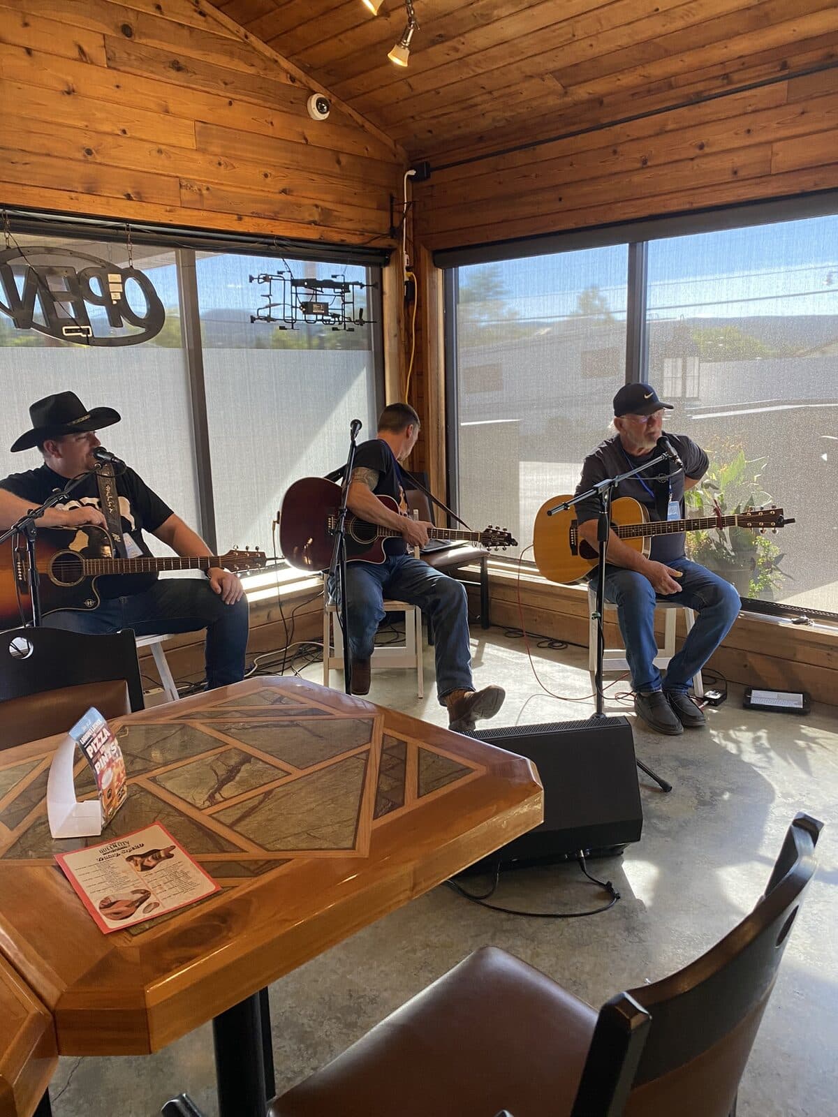 Songwriter round in a downtown Spearfish coffee shop