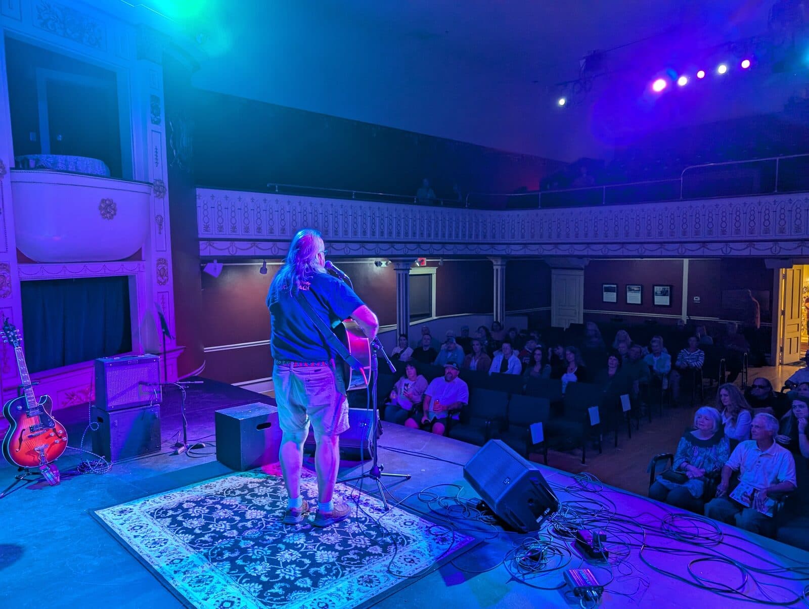 Songwriter performing to a full house at The Matthews