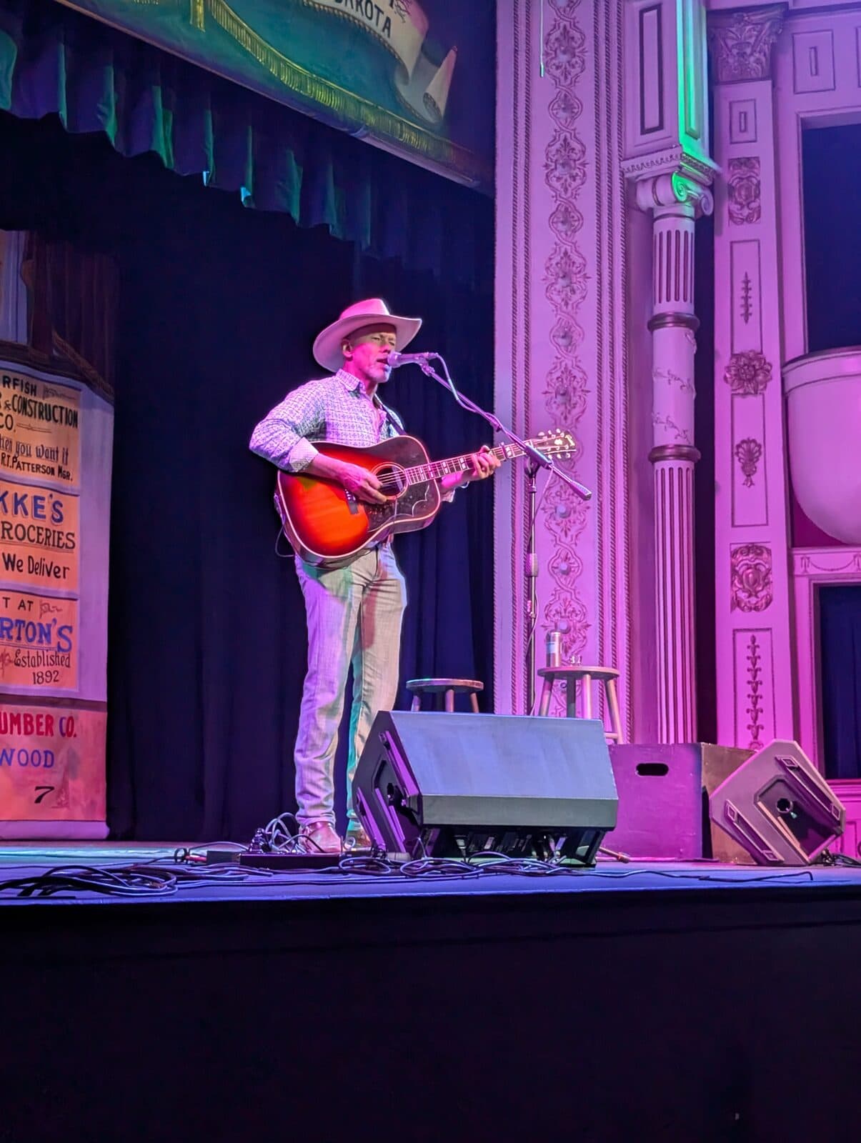 Performer on The Matthews Opera House stage, 2024 Invitational